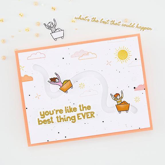 Hero Arts - What a Ride Collection - Stamp & Cut - Wild Ride-ScrapbookPal