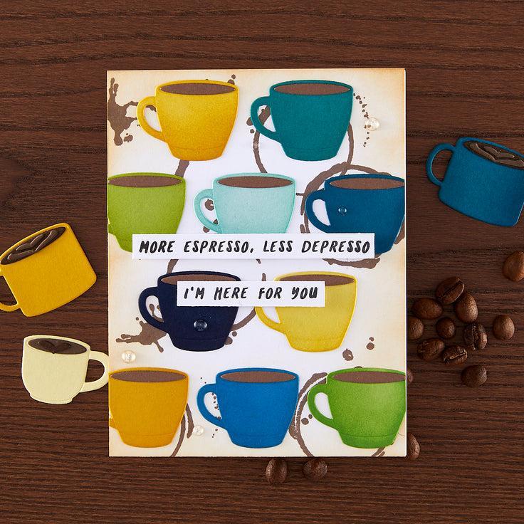 Hero Arts - What&#39;s Brewing? Collection - Clear Stamps - Bring Coffee-ScrapbookPal