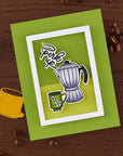 Hero Arts - What's Brewing? Collection - Clear Stamps - Perk Up-ScrapbookPal