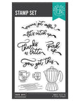 Hero Arts - What's Brewing? Collection - Clear Stamps - Perk Up-ScrapbookPal