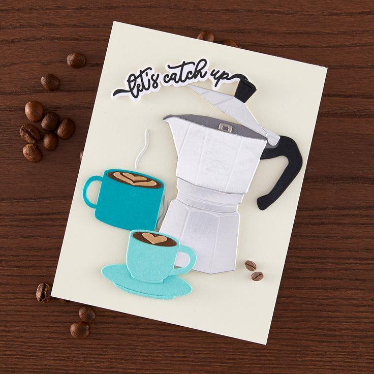 Hero Arts - What's Brewing? Collection - Dies - Stovetop Espresso-ScrapbookPal