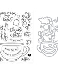 Hero Arts - What's Brewing? Collection - Stamp & Cut XL - Coffee or Tea-ScrapbookPal