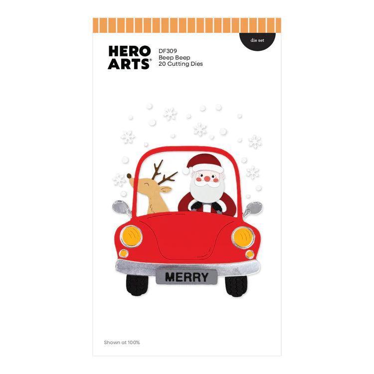 Hero Arts - Whimsical Wheels Collection - Dies - Beep Beep-ScrapbookPal