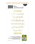Hero Arts - Whimsical Wheels Collection - Letterpress + Foil & Cut - Fall Words-ScrapbookPal