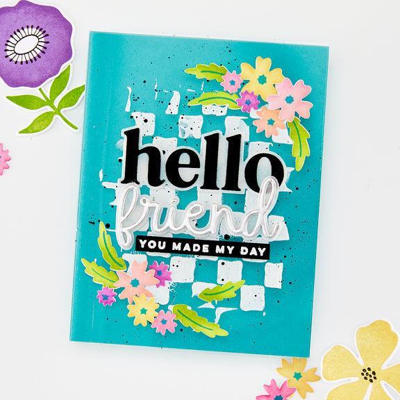 Hero Arts - You've Got a Friend Collection - Dies - Hello Friend-ScrapbookPal