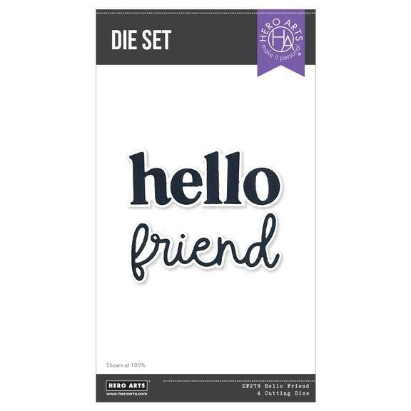 Hero Arts - You've Got a Friend Collection - Dies - Hello Friend-ScrapbookPal
