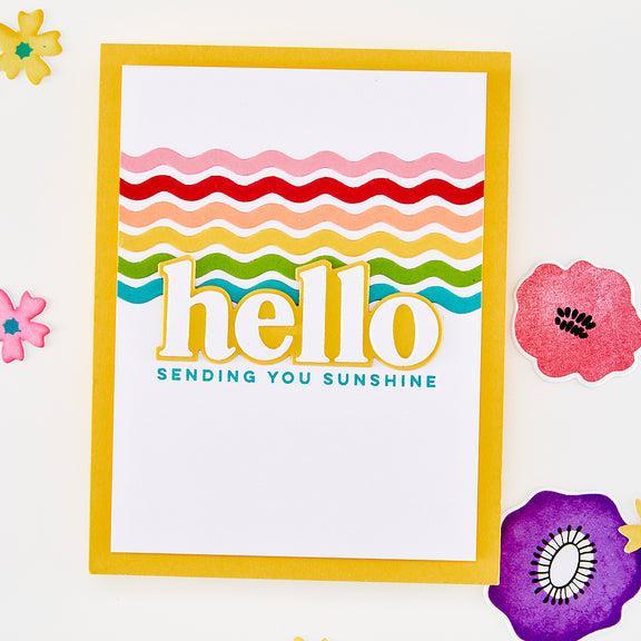 Hero Arts - You've Got a Friend Collection - Dies - Squiggly Rectangle Frames-ScrapbookPal