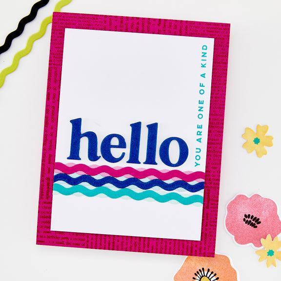 Hero Arts - You've Got a Friend Collection - Dies - Squiggly Rectangle Frames-ScrapbookPal