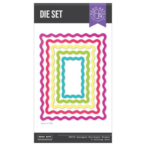 Hero Arts - You've Got a Friend Collection - Dies - Squiggly Rectangle Frames-ScrapbookPal