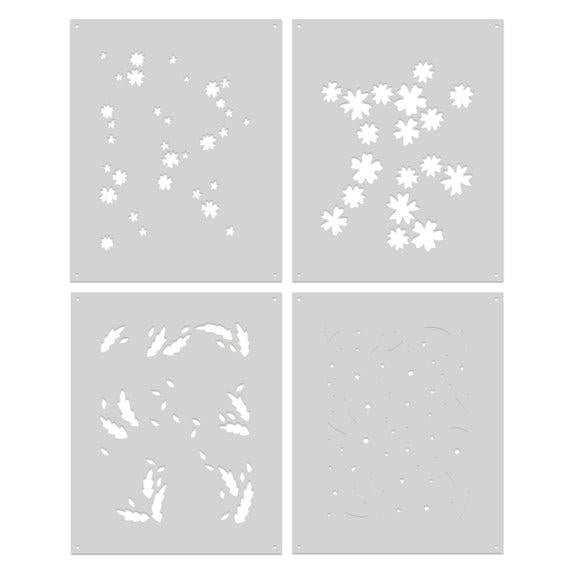Hero Arts - You've Got a Friend Collection - Stencils - Bitty Floral-ScrapbookPal