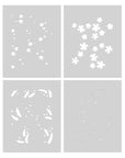 Hero Arts - You've Got a Friend Collection - Stencils - Bitty Floral-ScrapbookPal