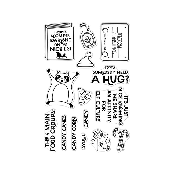 Hero Arts - Yule Fuel Collection - Clear Stamps - Elf Culture-ScrapbookPal