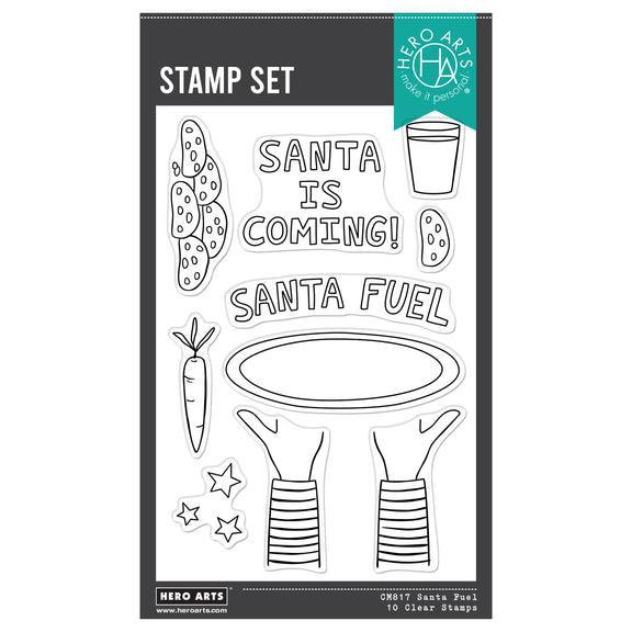 Hero Arts - Yule Fuel Collection - Clear Stamps - Santa Fuel-ScrapbookPal