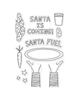Hero Arts - Yule Fuel Collection - Clear Stamps - Santa Fuel-ScrapbookPal