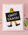 Hero Arts - Yule Fuel Collection - Letterpress + Foil Plate - Celebration-ScrapbookPal