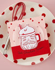 Hero Arts - Yule Fuel Collection - Letterpress + Foil Plate - Cup of Cheer-ScrapbookPal
