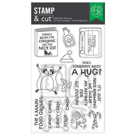 Hero Arts - Yule Fuel Collection - Stamp &amp; Cut - Elf Culture-ScrapbookPal
