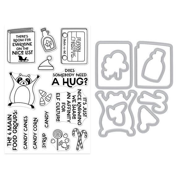 Hero Arts - Yule Fuel Collection - Stamp &amp; Cut - Elf Culture-ScrapbookPal