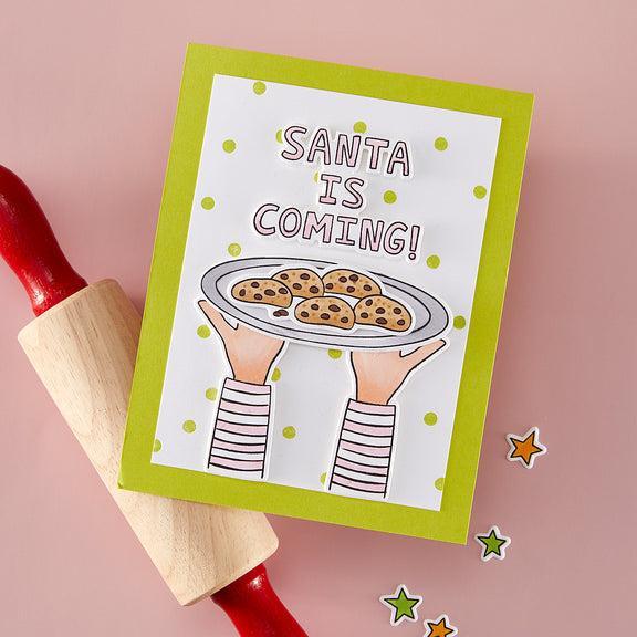 Hero Arts - Yule Fuel Collection - Stamp &amp; Cut - Santa Fuel-ScrapbookPal