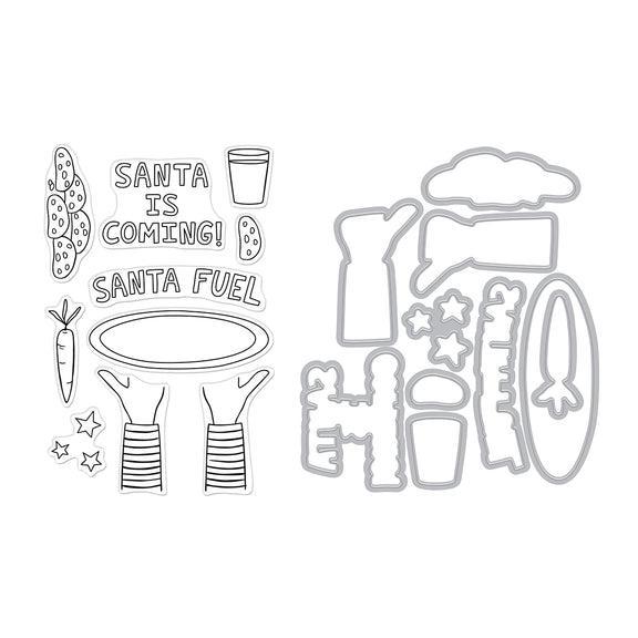 Hero Arts - Yule Fuel Collection - Stamp &amp; Cut - Santa Fuel-ScrapbookPal