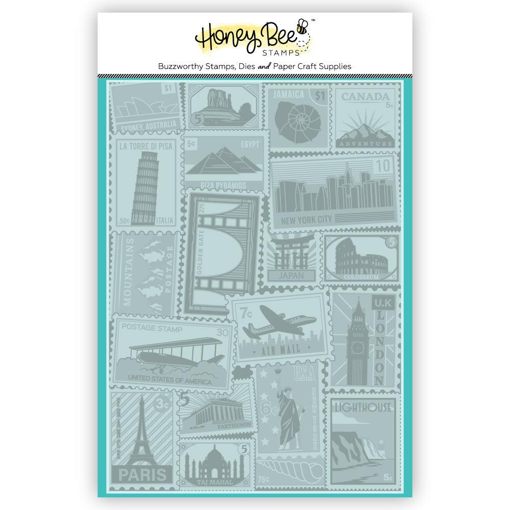 Honey Bee Stamps - 3D Embossing Folder - Air Mail-ScrapbookPal