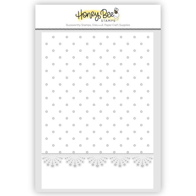 Honey Bee Stamps - 3D Embossing Folder &amp; Die - Eyelet Lace-ScrapbookPal