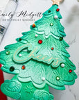 Honey Bee Stamps - 3D Embossing Folder - Grandma's Christmas Tree-ScrapbookPal