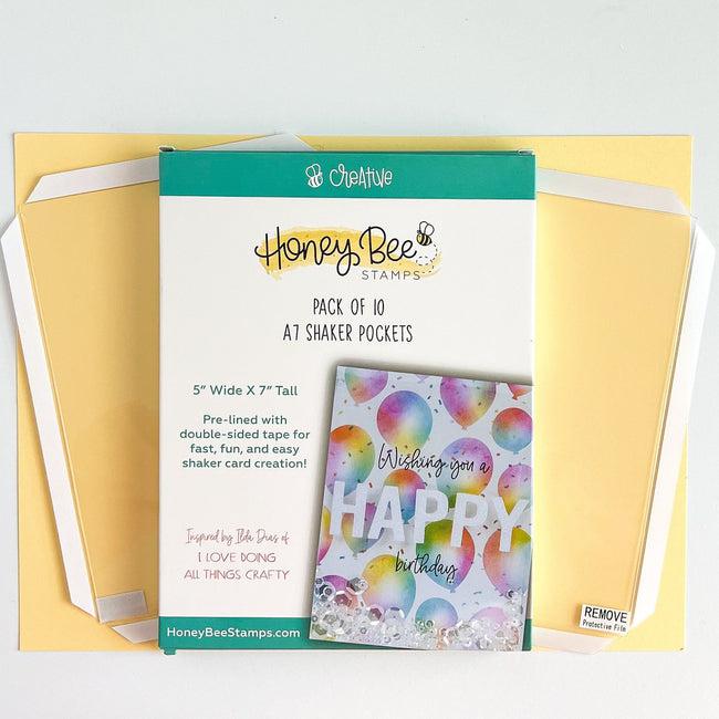 Honey Bee Stamps - Bee Creative Shaker Pockets - A7-ScrapbookPal