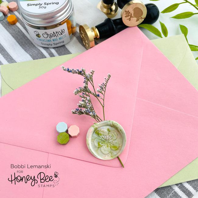 Honey Bee Stamps - Bee Creative Wax Stamper - Cherry Blossom-ScrapbookPal