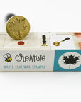 Honey Bee Stamps - Bee Creative Wax Stamper - Maple Leaf