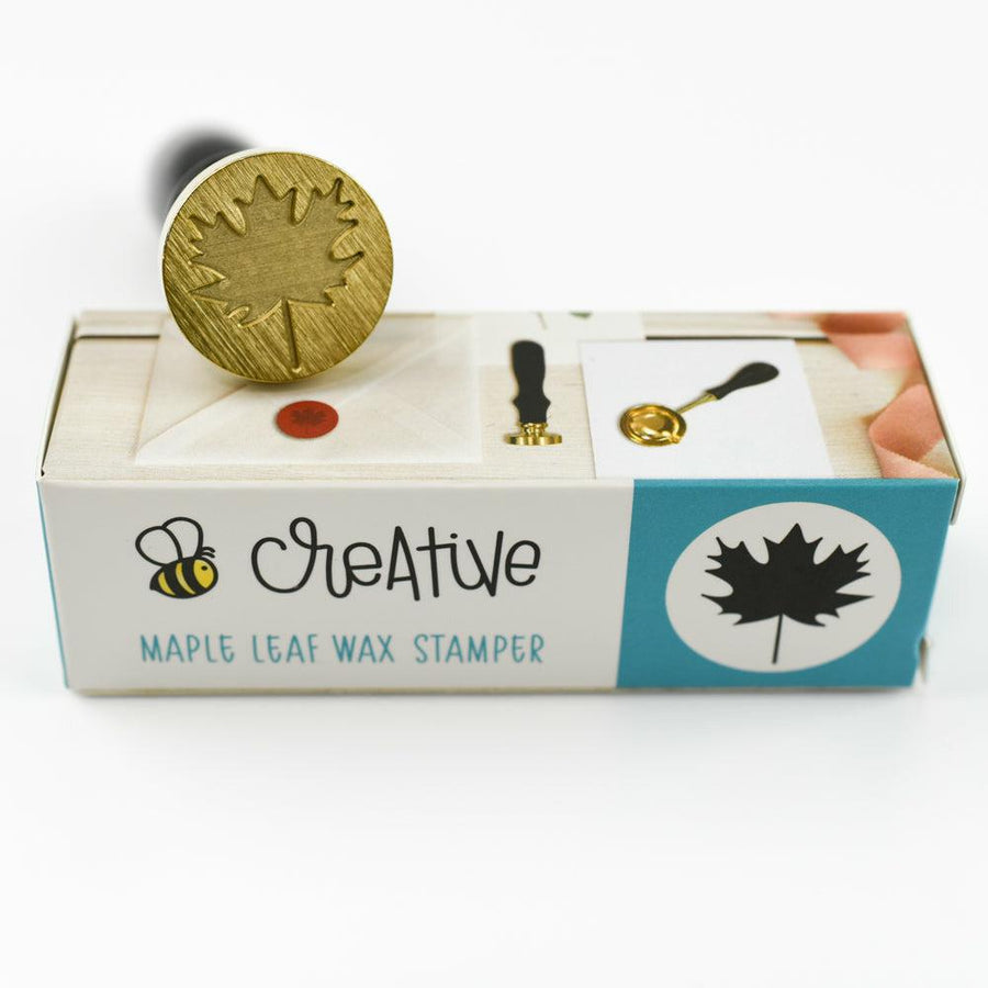 Honey Bee Stamps - Bee Creative Wax Stamper - Maple Leaf