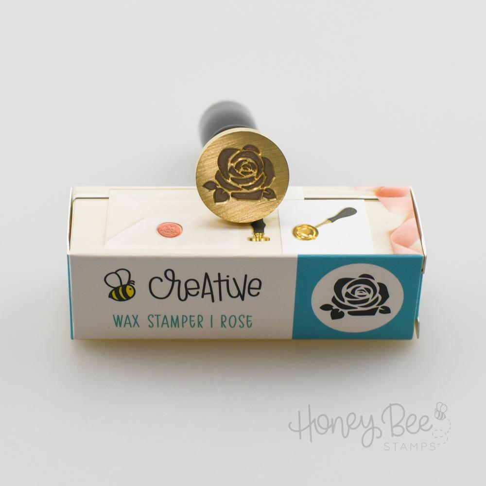 Honey Bee Stamps - Bee Creative Wax Stamper - Rose-ScrapbookPal