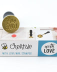 Honey Bee Stamps - Bee Creative Wax Stamper - With Love-ScrapbookPal