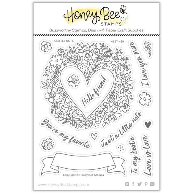 Honey Bee Stamps - Clear Stamps - A Little Note-ScrapbookPal