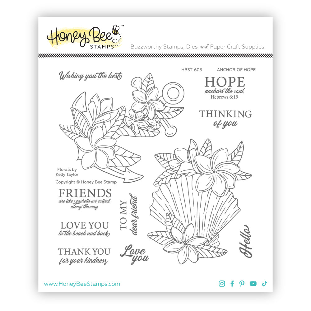 Honey Bee Stamps - Clear Stamps - Anchor of Hope-ScrapbookPal