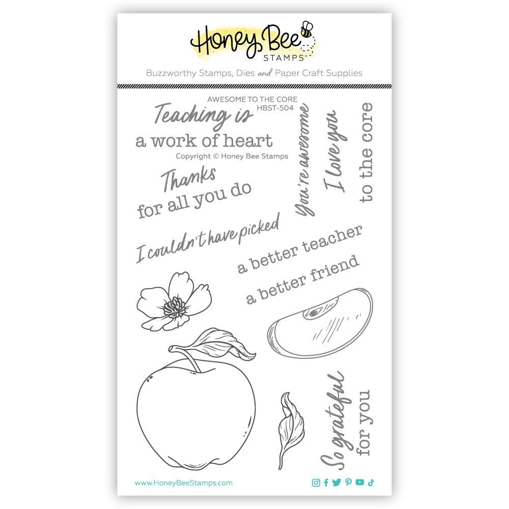 Honey Bee Stamps - Clear Stamps - Awesome To The Core-ScrapbookPal