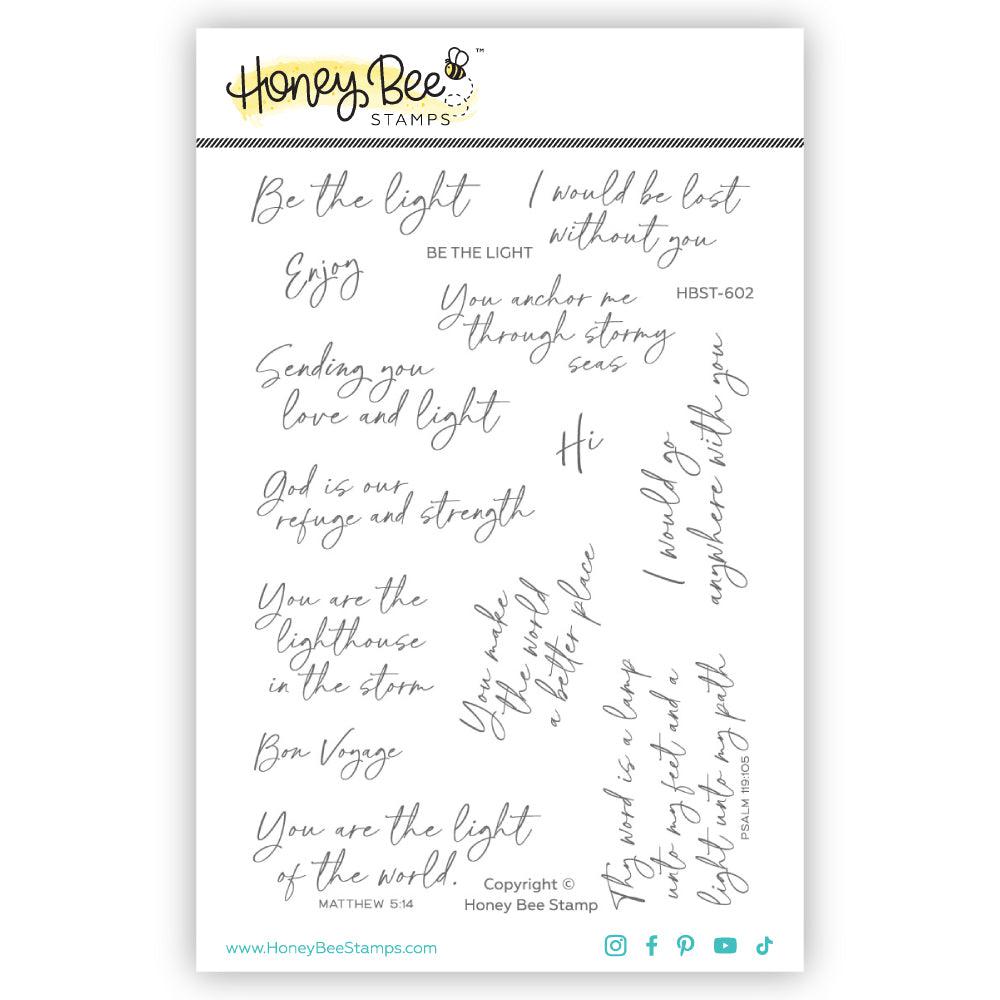 Honey Bee Stamps - Clear Stamps - Be The Light-ScrapbookPal