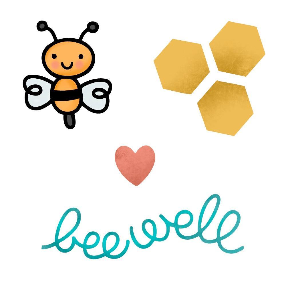 Honey Bee Stamps - Clear Stamps - Bee Well-ScrapbookPal