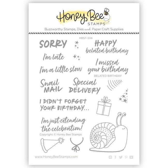 Honey Bee Stamps - Clear Stamps - Belated Birthday-ScrapbookPal
