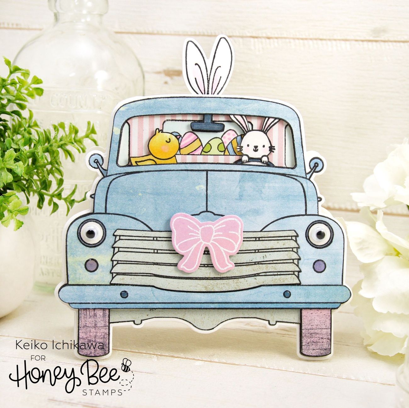 Honey Bee Stamps - Clear Stamps - Big Pickup Cab-ScrapbookPal