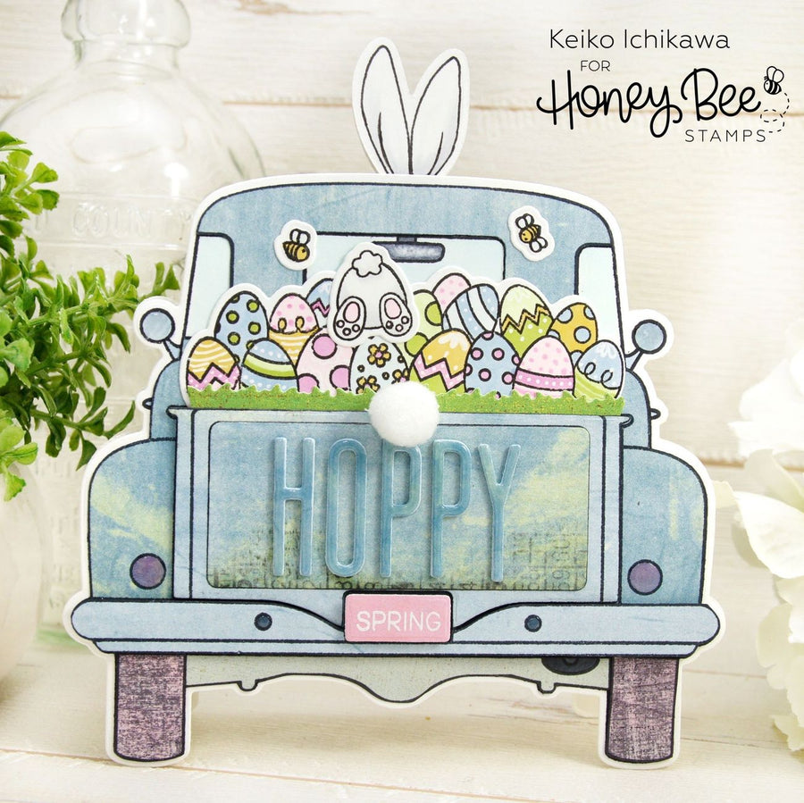 Honey Bee Stamps - Clear Stamps - Big Pickup Tailgate-ScrapbookPal