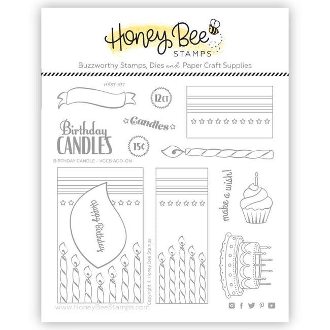 Honey Bee Stamps - Clear Stamps - Birthday Candle VGCB Add-On-ScrapbookPal