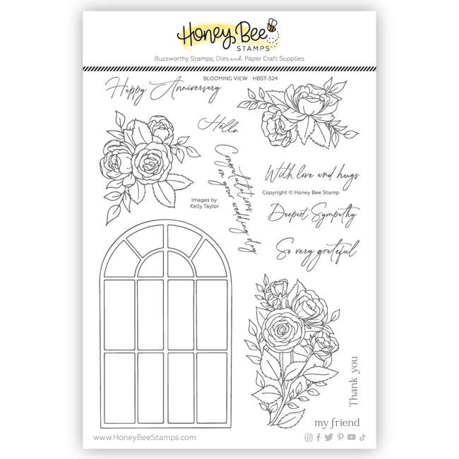 Honey Bee Stamps - Clear Stamps - Blooming View-ScrapbookPal