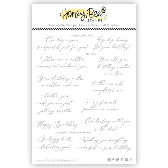 Honey Bee Stamps - Clear Stamps - Celebrating You-ScrapbookPal