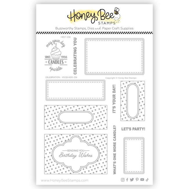 Honey Bee Stamps - Clear Stamps - Celebration VGCB Add-On-ScrapbookPal