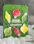 Honey Bee Stamps - Clear Stamps - Christmas Lights Vintage Gift Card Box Add-On-ScrapbookPal