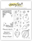 Honey Bee Stamps - Clear Stamps - Christmas Lights Vintage Gift Card Box Add-On-ScrapbookPal