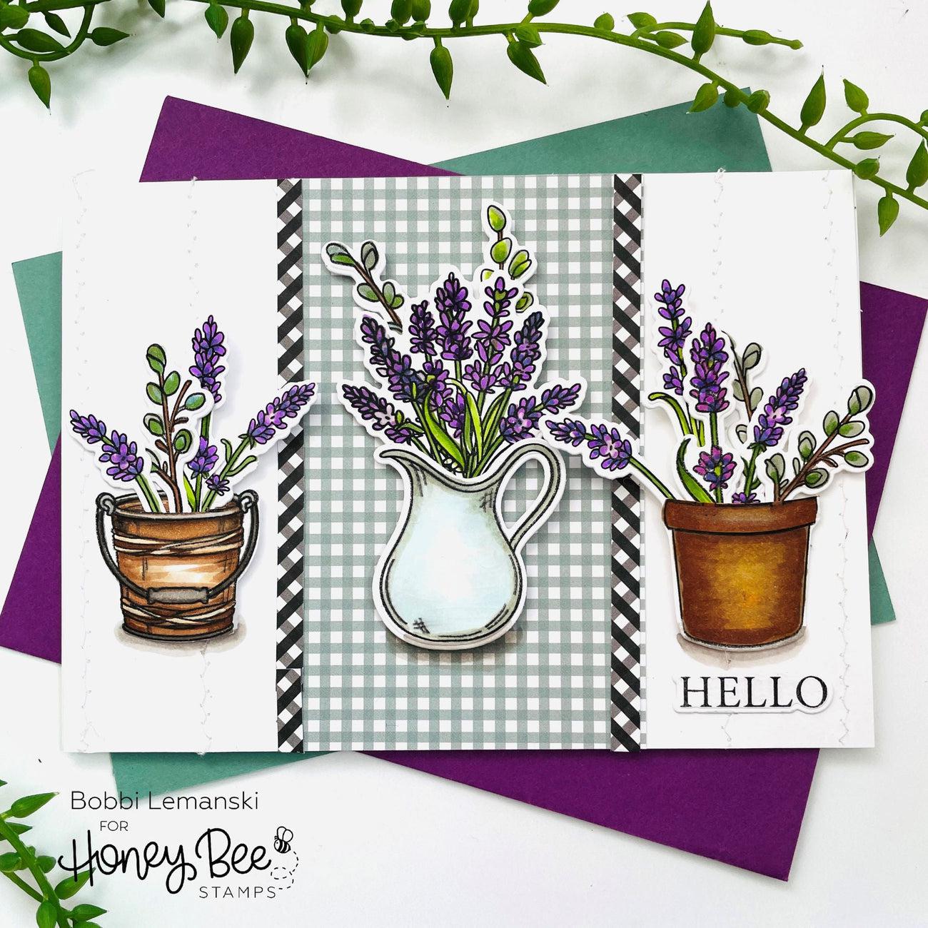 Honey Bee Stamps - Clear Stamps - Country Lavender-ScrapbookPal