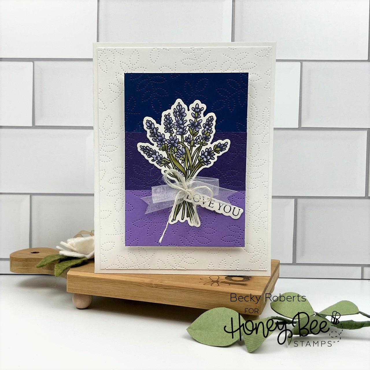 Honey Bee Stamps - Clear Stamps - Country Lavender-ScrapbookPal