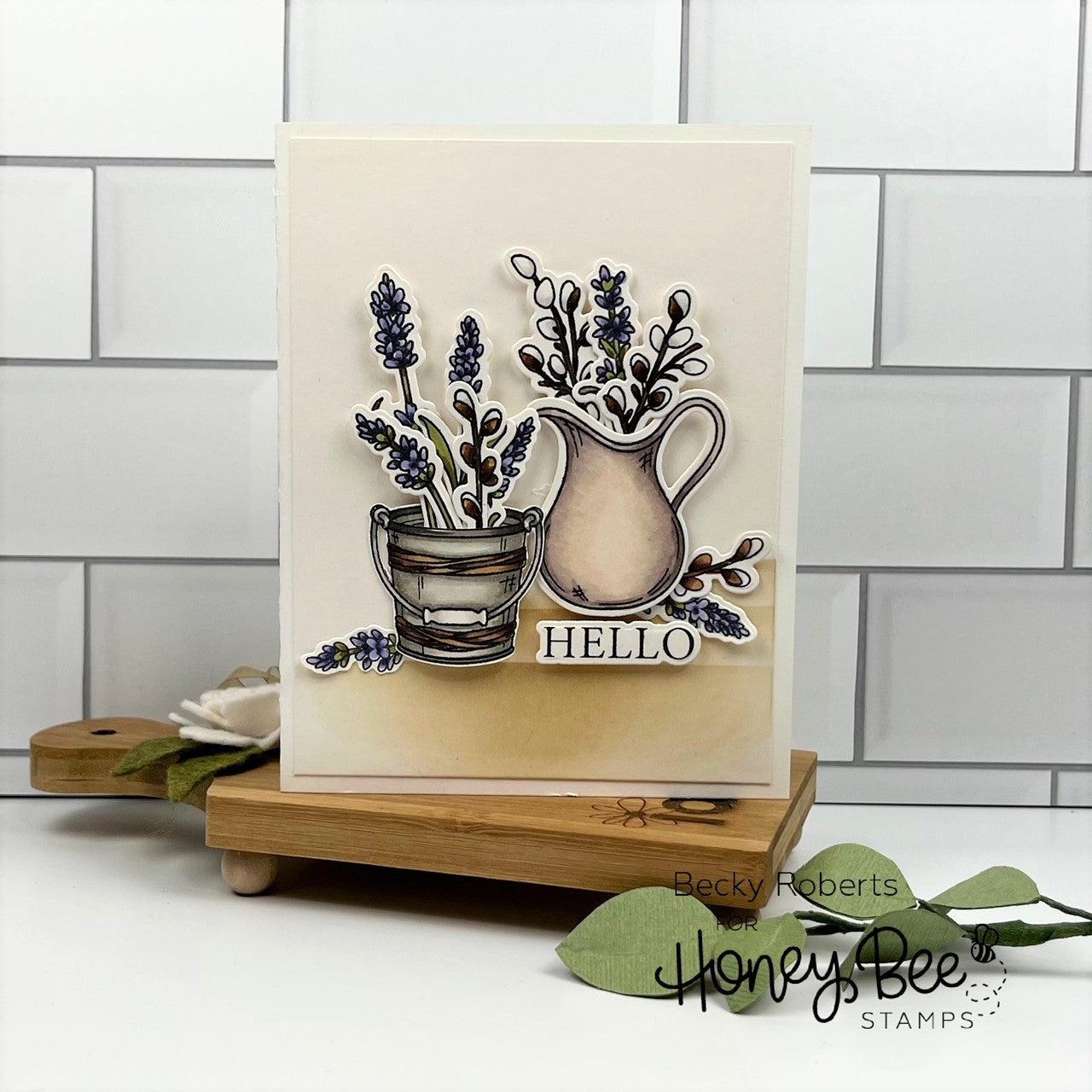 Honey Bee Stamps - Clear Stamps - Country Lavender-ScrapbookPal